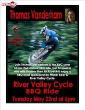 Come Ride with Vanderham in Edmonton-Tuesday May 22nd