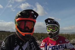 Rob Warner and Steve Peat Ride BikePark Wales - Video