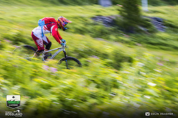 Racing the inaugeral Trans BC Enduro on day 3, Rossland, BC