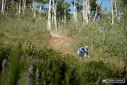 Josh Carlson comes from a moto background so the super high speed open sections play right into his strengths.