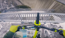 Don't Look Down: Riding on the Edge of a Massive Dam - Video