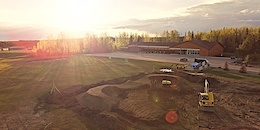 Yellowhead County Velosolutions Pump Track in Peers Alberta. Photo by Velosolutions Canada.