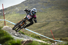 Tahnee Seagrave has the number two plate this weekend and is looking to be on pace to give Rachel a run for it in Fort William.
