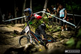 The Canadian DH boss, Kirk McDowall, pulling out a solid 25th here on home soil... or should we say home 'rock'.