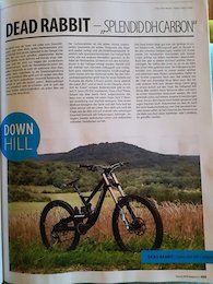 dead rabbit bike test in the " Gravity Magazin". Proud for the great result.