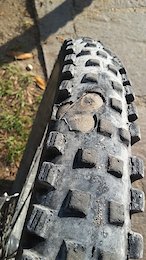 The rocks on the trails near lake garda destroyed my rear tire
