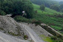 Solid rider Sam Dale pinning the 'Atherton Gap' near Bala on his Mission 9.

One of the scariest photos I've ever taken - I didn't want to ask him to do it again just for the camera!

The gap looks bigger in real life!  Full story here : http://www.gravity-slaves.co.uk/?a=475