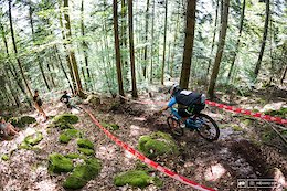Stage 2 steepness brought some hard times for the E riders. You better have skills to slow down your 23 Kgs bike and choose the right line here.