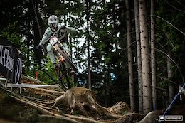 Last weeks second place finisher Loris Vergier is also looking quick on track in Leogang.