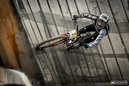 Kye A'hern won his first junior race last week in Fort William and is looking to back to back here in Leogang.