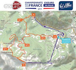French Enduro Series 2018, race course for 1rst day