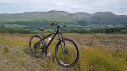 Taking in the views over Coniston from Grizedale Forest