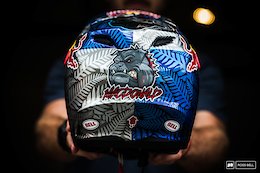 14 Custom Painted World Champs Helmets - Lenzerheide DH World Champs 2018