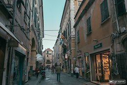 The coastal village of Finale Ligure is one of the more unique stops on the EWS as racers mix in with the hustle and bustle of everyday life.