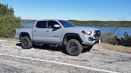 The new Taco going out for a short hike at our local stompin grounds, Cleburne state park.
