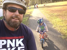Ride with my boy in the park