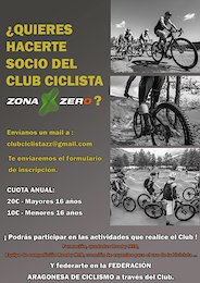 This month saw the birth of Ainsas very own Cycling Club! The "Club Ciclista Zona Zero" was created and adopted its constitution at a meeting in mid January.

The club will cater for Men & Women Road and MTB riders of all ages and as well as organising the usual rides, it will also arrange rides specifically for Ladies, rides for Children and Social/Family rides.

We've joined the club and we're looking forward to an exciting year ahead!