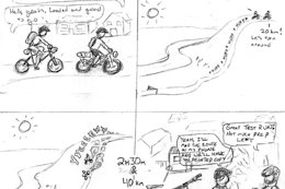 Comic Book Recap From a Bikepacking Adventure in Redfern, British Columbia