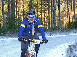Strathpuffer 24 Hour Mountain Bike Race 2019, near Contin and Strathpeffer, Ross and Cromarty, Scotland. Pictures taken on Saturday19th January afternoon between 14:52 and 15:06.