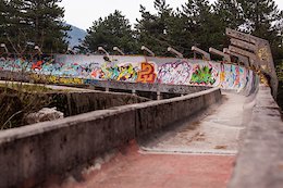 Build for the Olympics in 1984 the bobsled track outside of Sarajevo deeply embedded in the Bosnian forest lies abandoned for years.