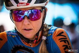 Eva Lechner ready for battle. She placed a solid fifth in Val Di Sole's XCC round last week.