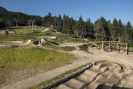 Preview of the Redbull Joyride course in Whistler, Canada on August 7, 2019