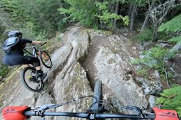 Video: Remy Metailler Tackles Whistler's Green Monster Trail with Claire Buchar