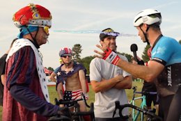 Video: Cam McCaul Races Cyclocross in a Bunny Suit