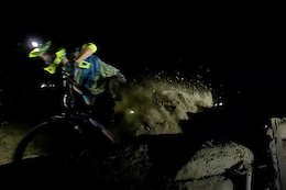 Video: Riding the Meribel World Cup Track at Night