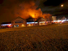 Gerick Cycle Kelowna fire - 1600 Block Harvey Avenue