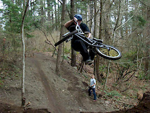 T-whip attempt landed wtih a foot on each side of the frame!
photo by Andrew Salo