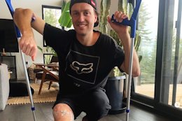 Brett Rheeder Recovering After Knee Surgery