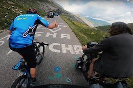 Video: Wyn Masters Climbs the Col du Galibier on a Downhill Bike