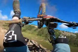 Video: POV from Jesse Melamed's Stage 1 Crash in the Kicking Horse Enduro - Crankworx Summer Series