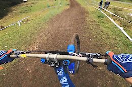 Video: Benoit Coulanges' Slippery Course Preview through the Mud at the French DH Cup Round 3 - Métabief