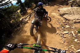 Video: Remy Metailler Chases Down Cole Bernier at Big White Bike Park