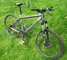 my specialized hardrock XC with skinny tyres on...