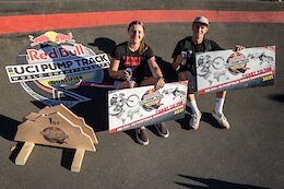 Megan Williams and Bennett Greenough secure their World Final tickets at the Red Bull UCI Pump Track World Championships Qualifier in Cambridge, New Zealand on March 20, 2021