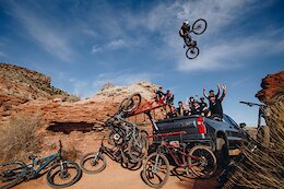 Video &amp; Photo Story: Mick Hannah, Carson Storch &amp; More Hit Big Lines in Utah for the SR Suntour US Team Trip