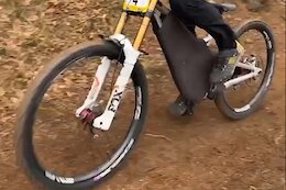 Spotted: Amaury Pierron is Racing a Prototype Commencal DH Bike