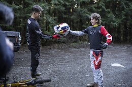 Video: Finn Iles Surprises Jackson Goldstone with a Red Bull Helmet &amp; Follows Him for a Hot Lap