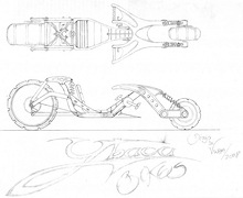 - Ybaca Downhallien -My project for a bike of roads and large trails,all terrain. 	
Side view and higher.Ybaca bikes by Diogo da Vinha