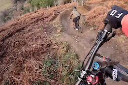 Video: Laurie Greenland Tests Out His New DH Bike with Bernard Kerr