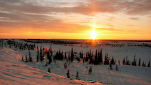 Another epic sunset in the Canadian arctic!