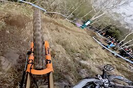 Video: Aaron Gwin's Massive Crash from the Lourdes DH World Cup 2022
