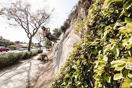 Luca Cometti gets vertical on a San Diego Wall ride from the Sender Ramps USA Expert Progression Adjustable Ramp