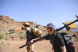 Michelle Parker joins the dig crews at Red Bull Formation in Virgin, Utah, USA on 09 May, 2022