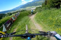 Video: Troy Brosnan is Back on a DH Bike &amp; Railing Turns in Schladming