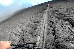 Video: Hitting High Speeds Down an Active Volcano in Sicily