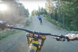 Video: Tyler McCaul Rides Dirt Merchant to A-Line in the Whistler Bike Park